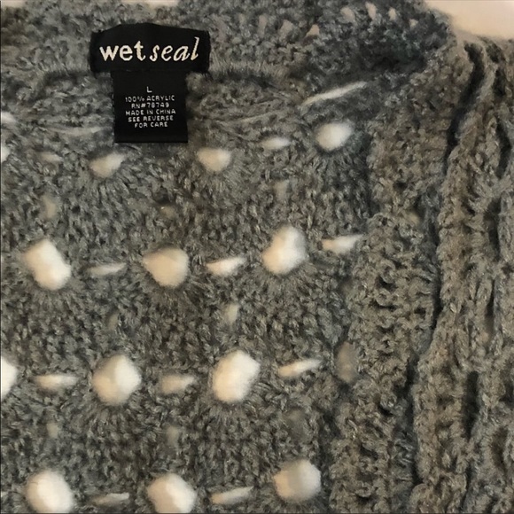 ✅4-20$ Open knit crochet junior large sweater top - Picture 3 of 7